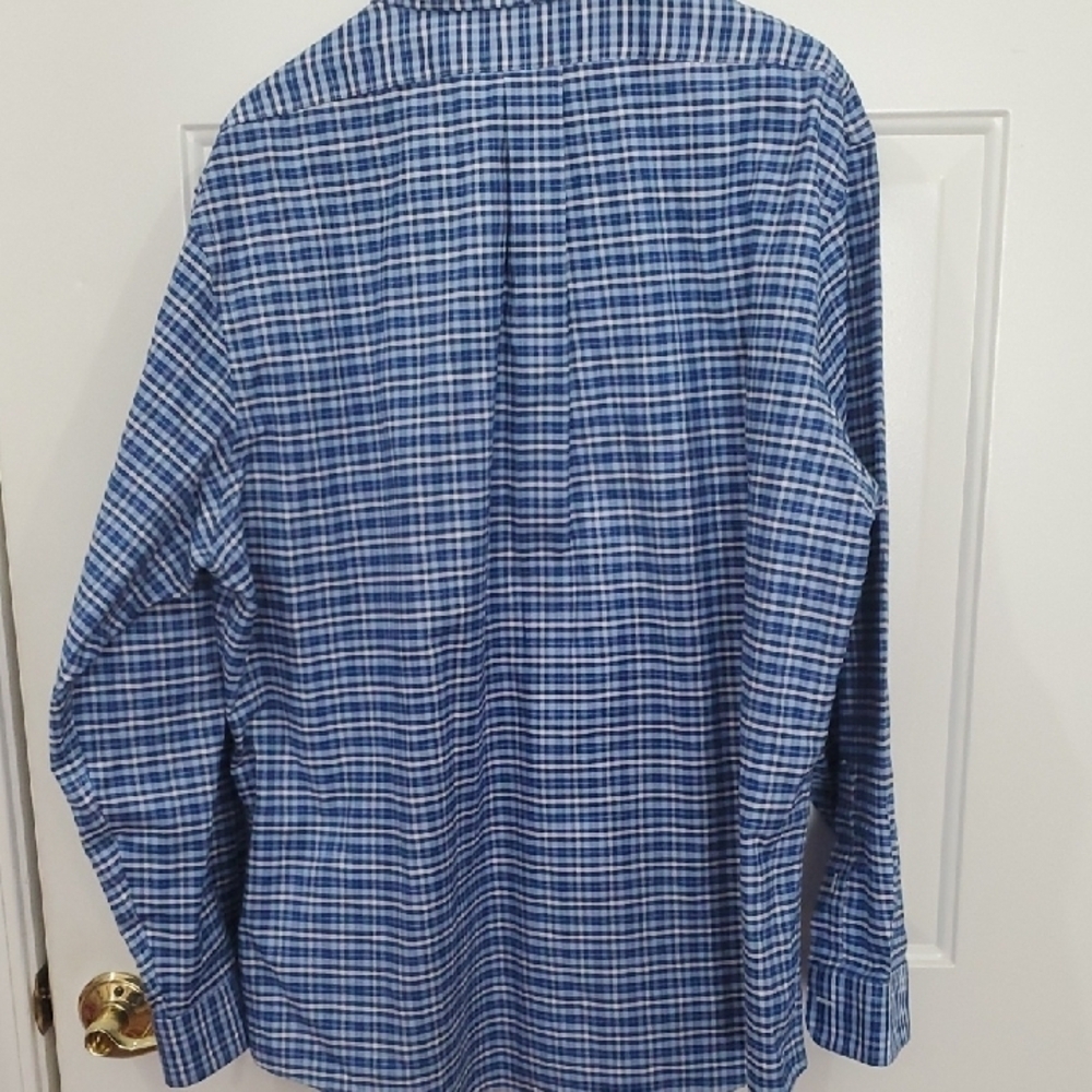 Brooks Brothers Blue Checkered Men's Shirt - Picture 10 of 12